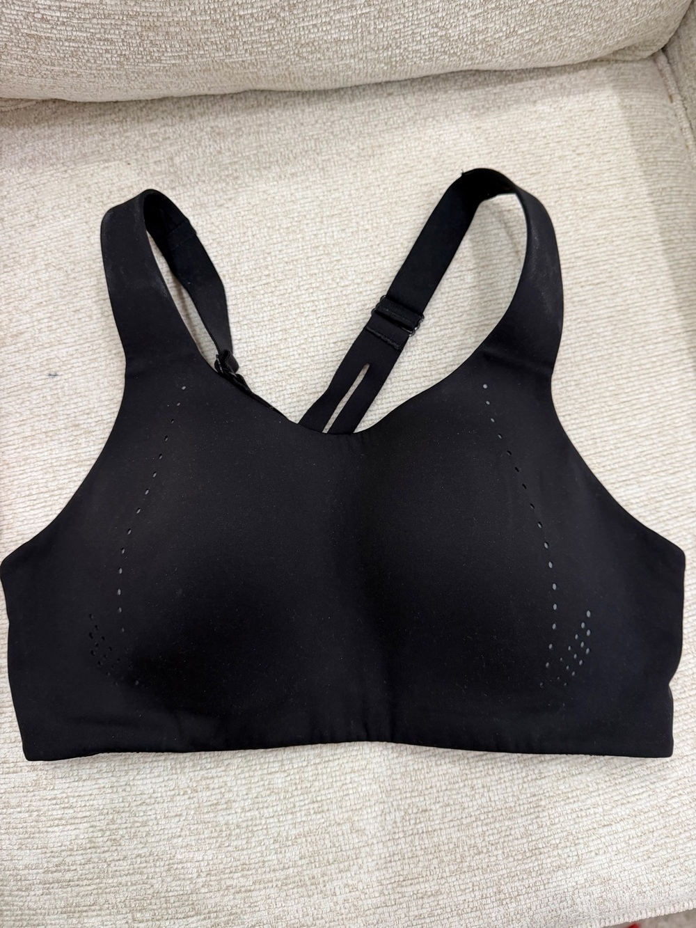 Lululemon Athletica AirSupport Bra, High Support, Black.